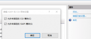 Win 10 HTTP 错误 404.2 由于 Web 服务器上的“ISAPI 和 CGI 限制”