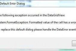 C# datagridview 错误