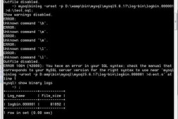 讨教mysql在 windows下查看二进制日志 文件