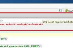 Idea导入项目后 Manifest首行红色 提示URI is not registered 查了好多资料,还