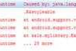 Caused by: java.lang.NoClassDefFoundError: android.supp