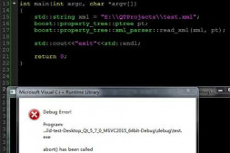 boost::property_tree::xml_parser::read_xml异常问题