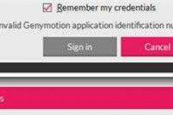 Genymotion登录账号登录不了,如图