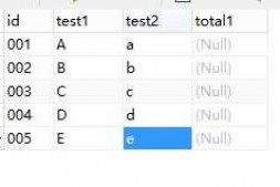 先查询表里的全部行数据,然后把其中两个的字符串拼接后的值,更新到一个空的列