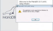 mariadb-10.5.4-winx64.msi 不支持Windows 7 安装