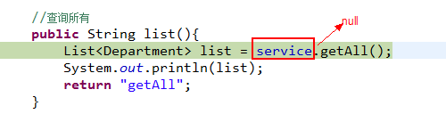 新创建的实体类，查询所有测试时，不发sql