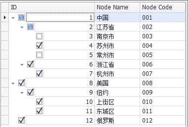 TreeList中怎么样获取全部选取的行