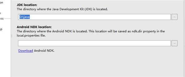 Android studio无法设置 jdk location