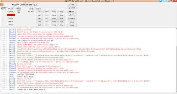XAMPP MYSQL 启动不了 XAMPP MYSQL 启动不了