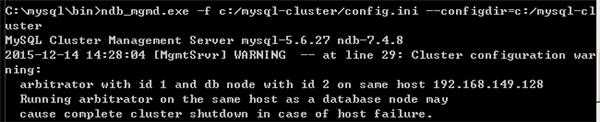 mysql cluster集群问题 mysql cluster集群问题
