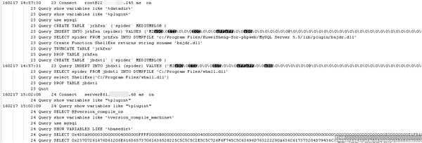 求帮助！MySQL数据库被攻击了（有图），请大家帮看看是什么原因？