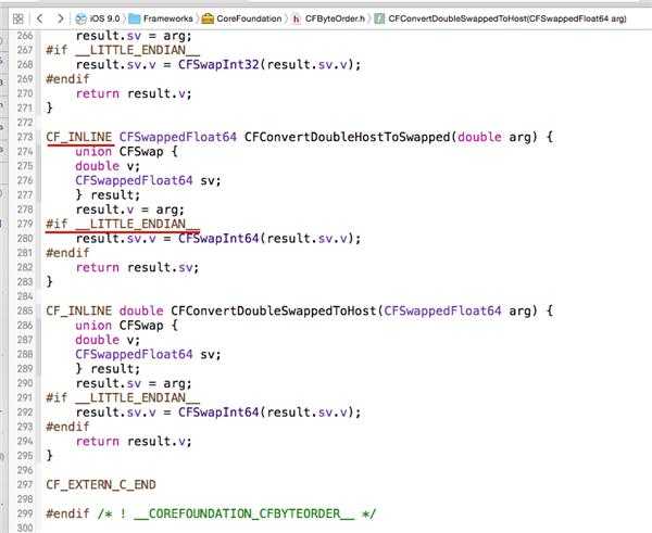 哪位帮忙解释下:CF_INLINE 和 #if __LITTLE_ENDIAN__ 怎么使用