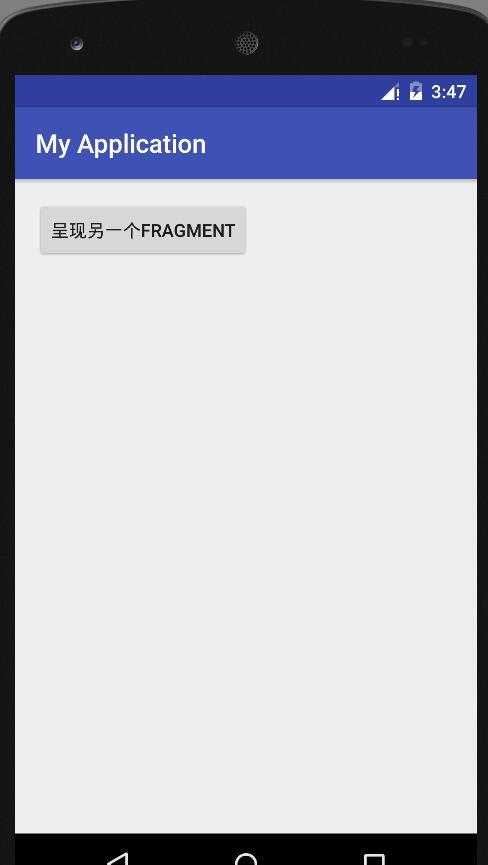 android 1.4 用创建Blank Activity （ use a fragment ）建立两个fra