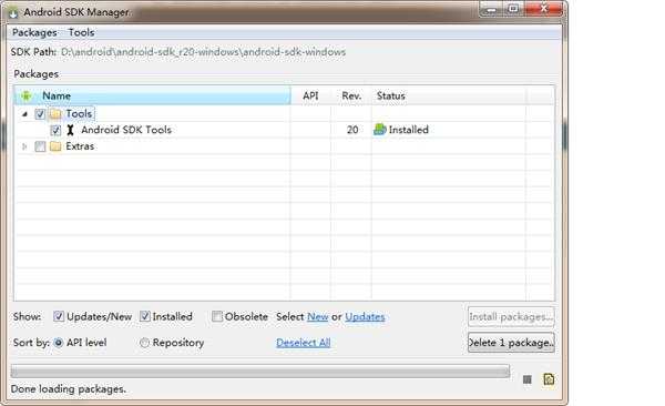安装安卓sdk的时候下载安装包不全