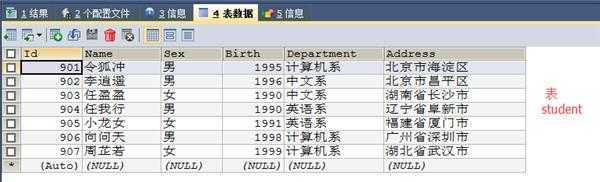 mysql 联合查询