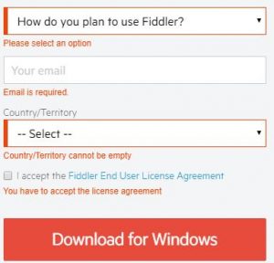 Fiddler4官方下载地址，不需要填写邮件信息